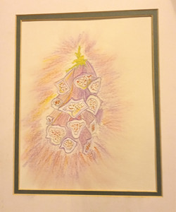Christine P, Foxgloves, pastel pencils.jpg
